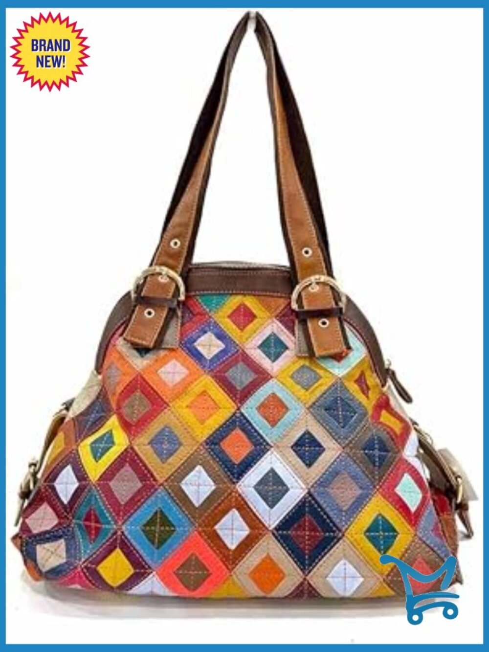 Genuine Leather Hobo Bag with 3D Flowers, Adjustable Strap, Multi-Pocket Design